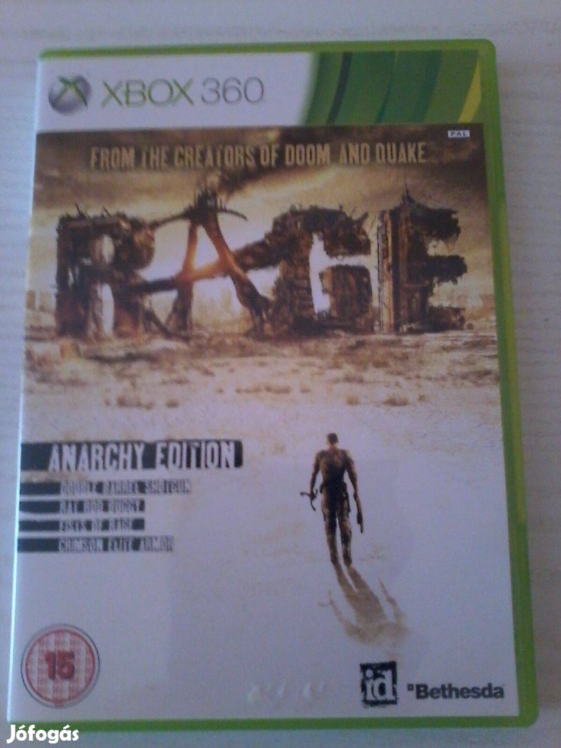 Rage Xbox 360 játék eladó.(nem postázom)