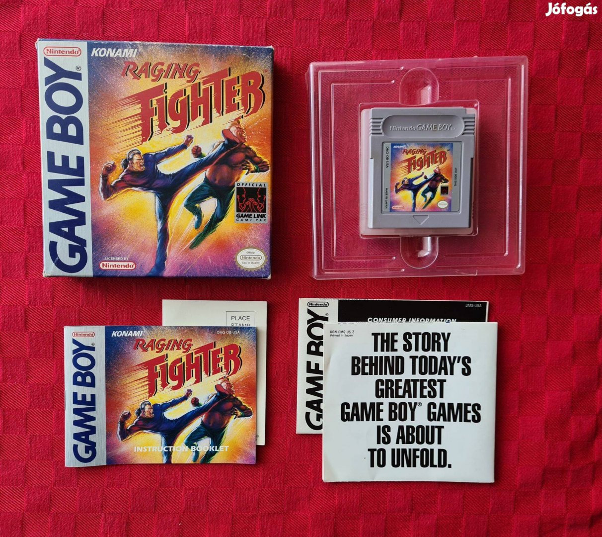 Raging Fighter - Nintendo Game Boy gameboy CIB - dobozos US verzió