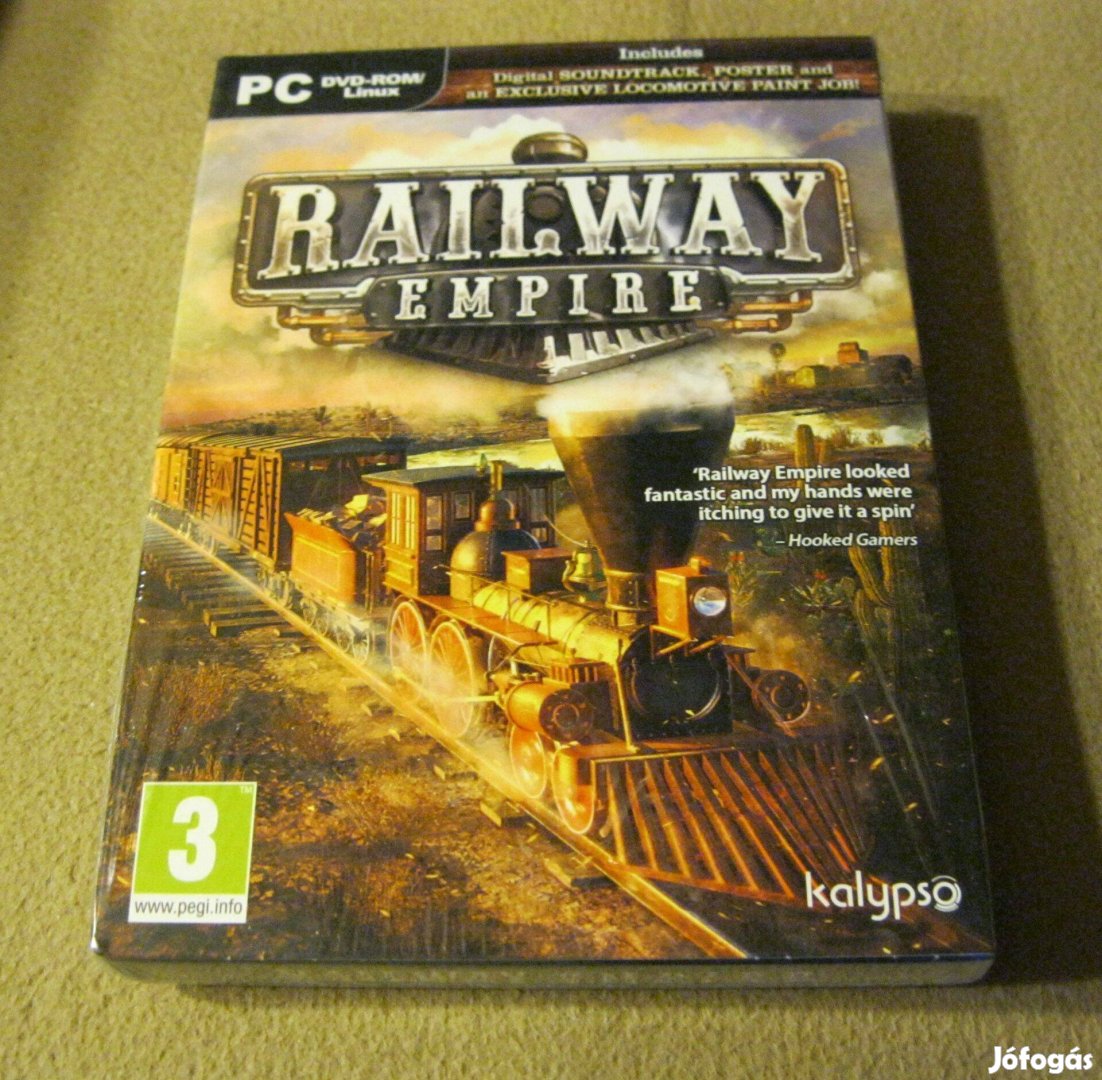 Railway Empire PC játékszoftver - lemezes extra kiadás