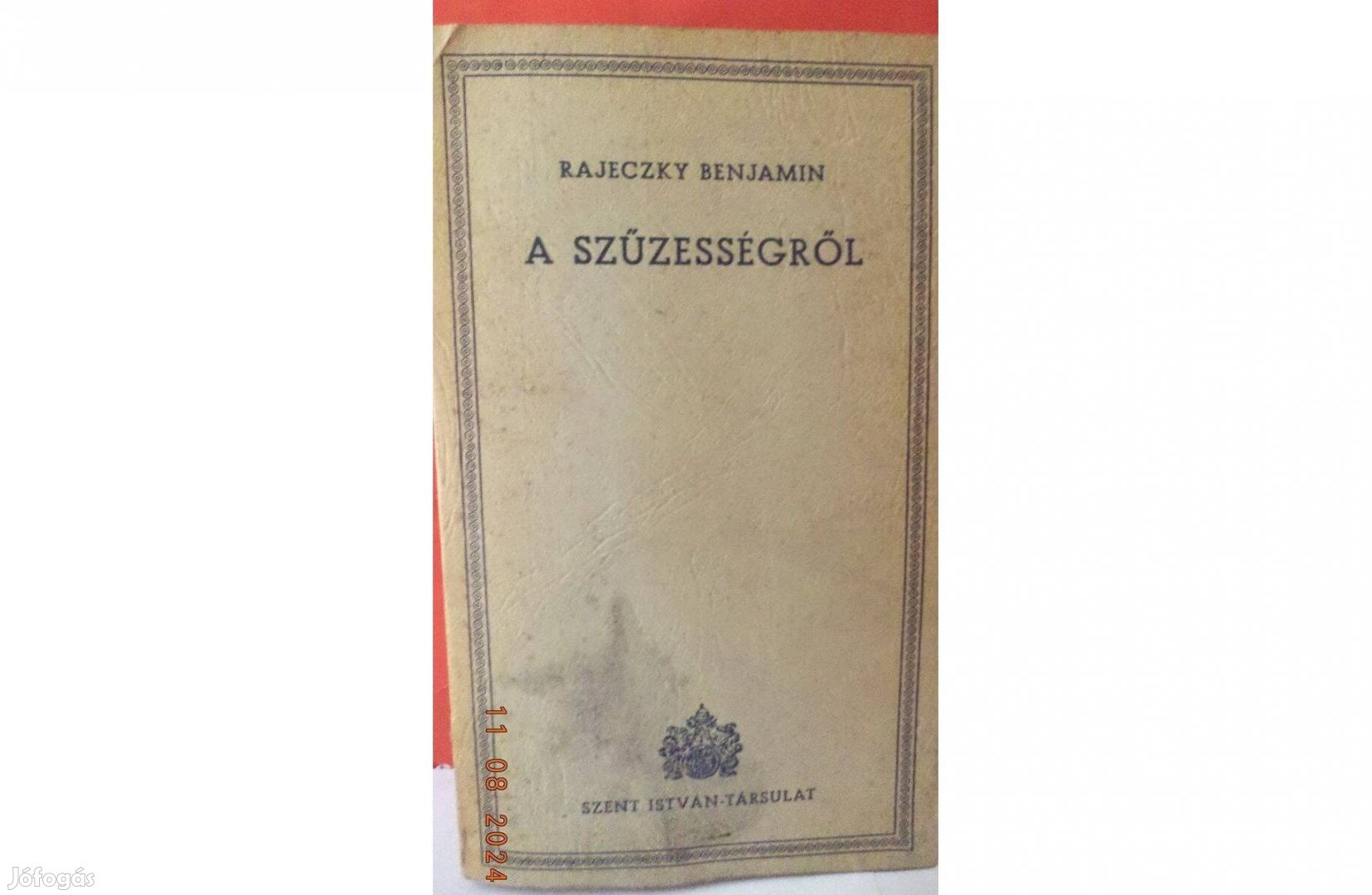 Rajeczky Benjamin: A szűzességről