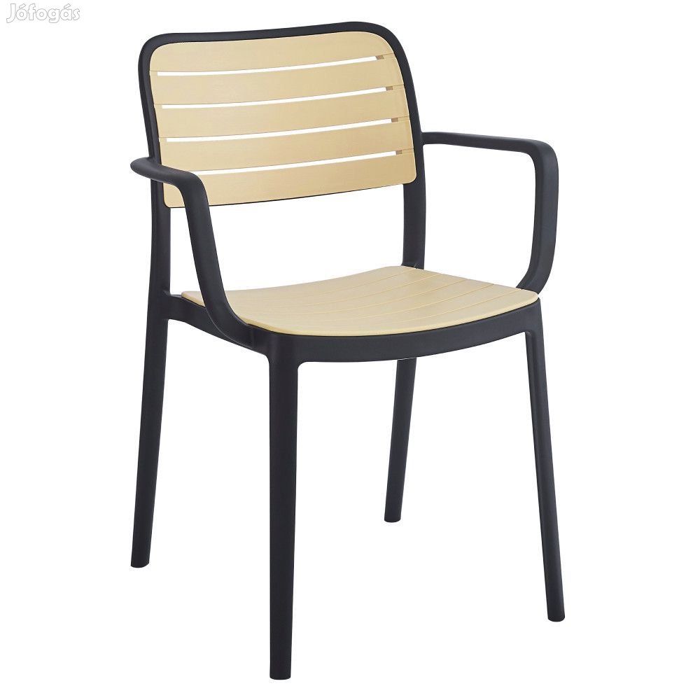 Rakásolható szék, feketebézs, KARDOS TYP 2