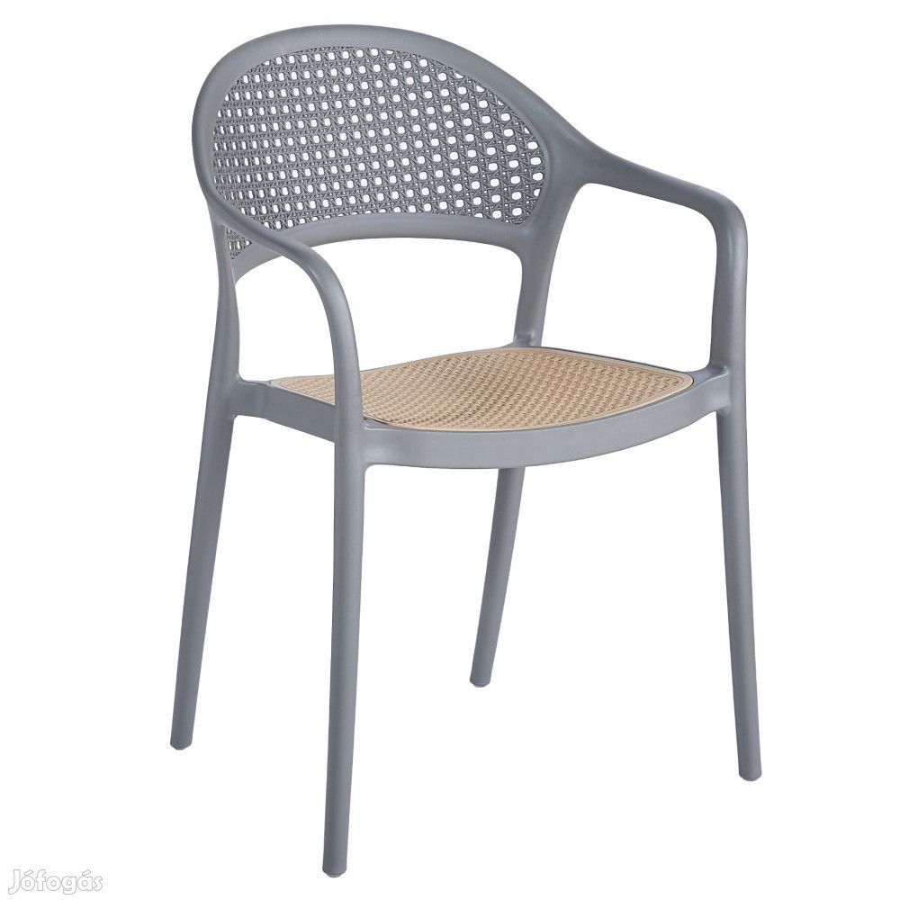 Rakásolható szék, szürkebézs, LADIS