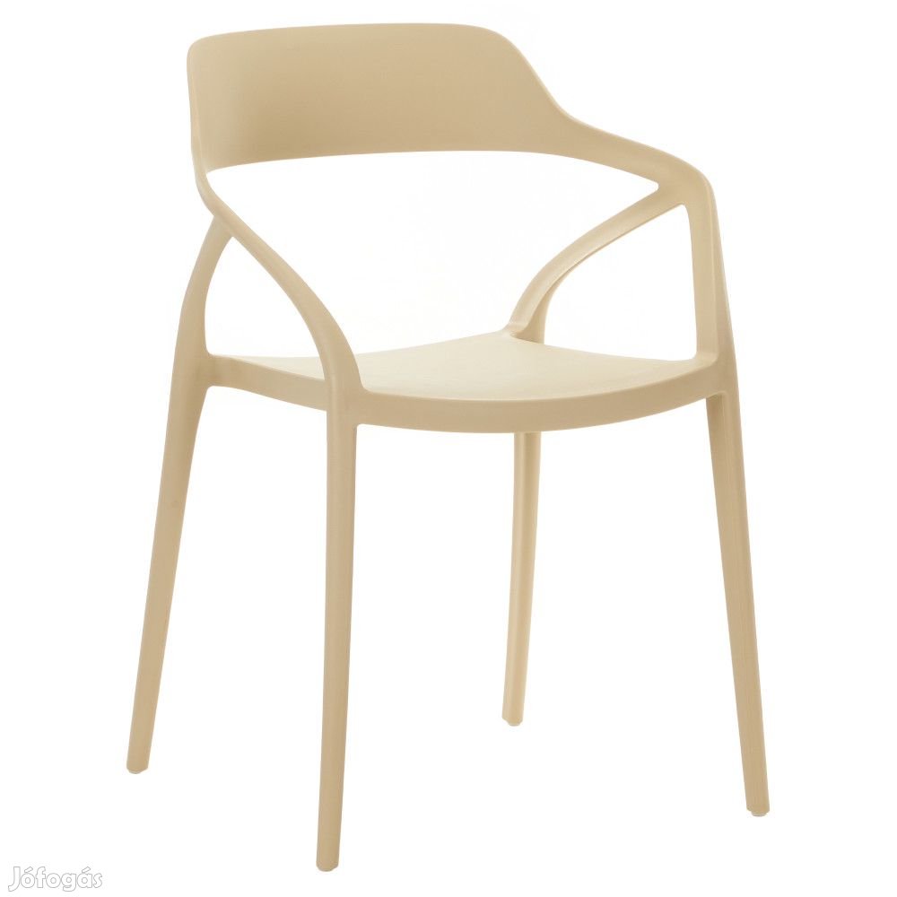 Rakásolható szék, szürkésbarna Taupe, ALFIO