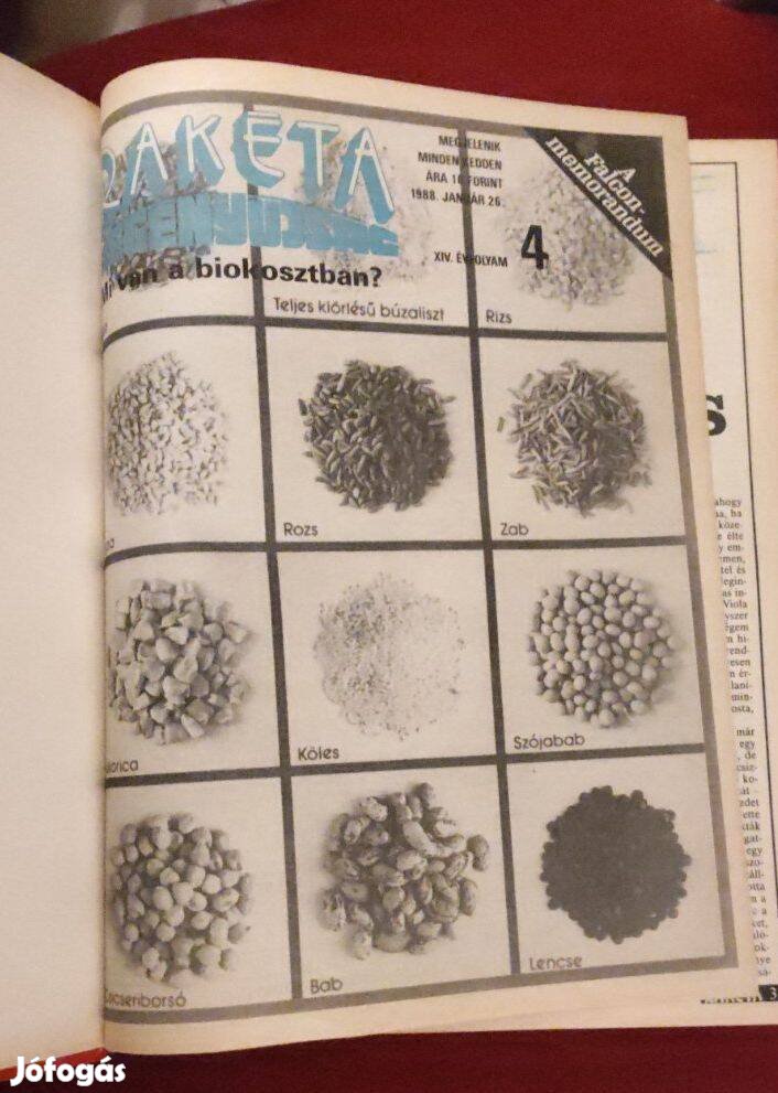 Rakéta Regényújság 1988 január vegyes 1988 május, júliusig. bekötve