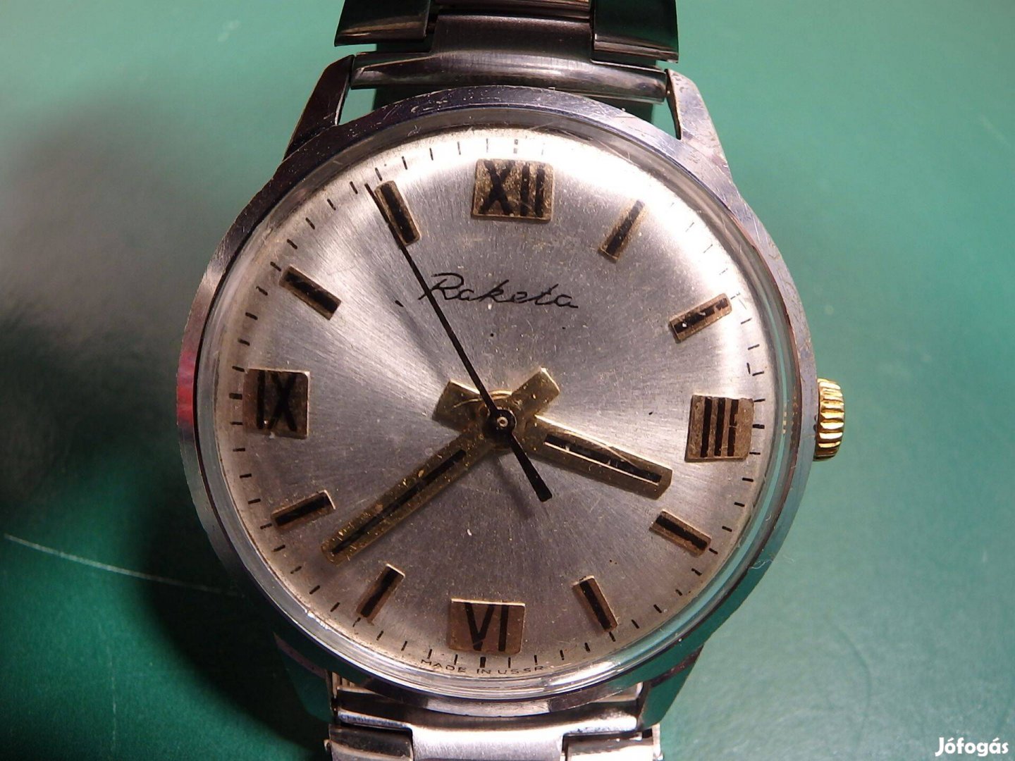 Raketa Retro Férfi Karóra Orosz Szovjet Kézi Húzós Centrál