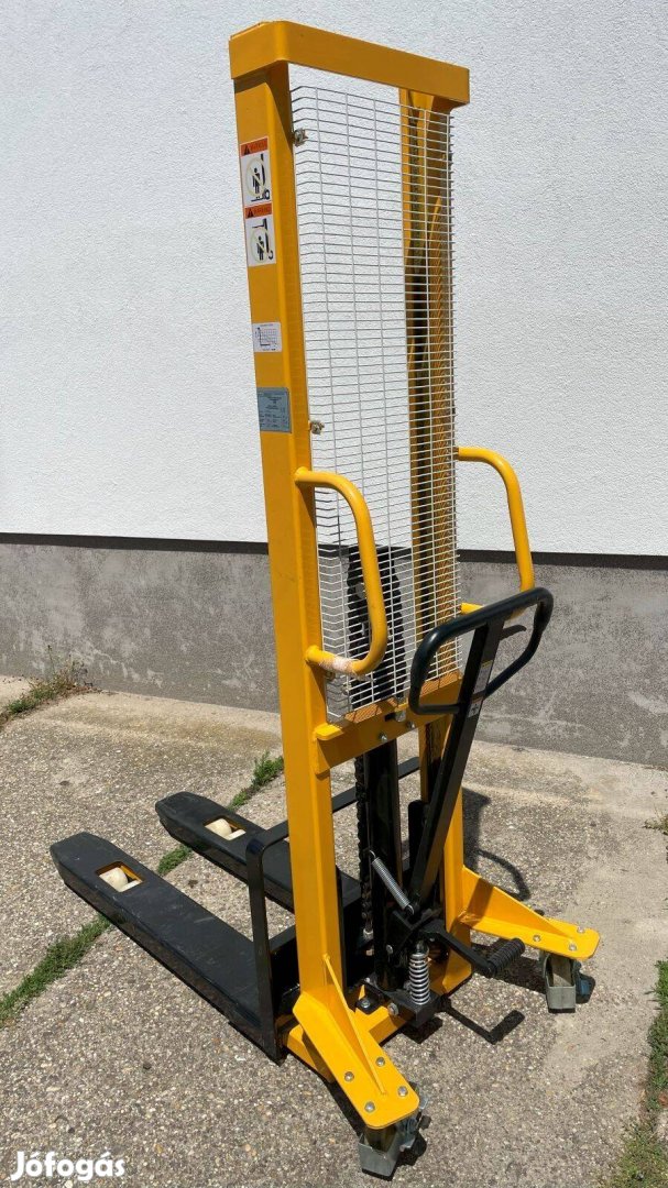 Raklapemelő, magasemelésű, kézi, 1000 kg