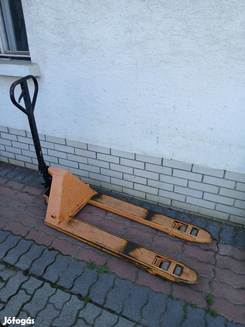 Raklapemelő béka 2t teherbírású Demandy raklap emelő, jó állapotban
