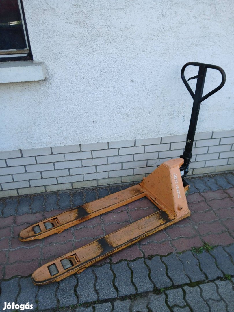 Raklapemelő béka 2t teherbírású Demandy raklap emelő jó állapotban