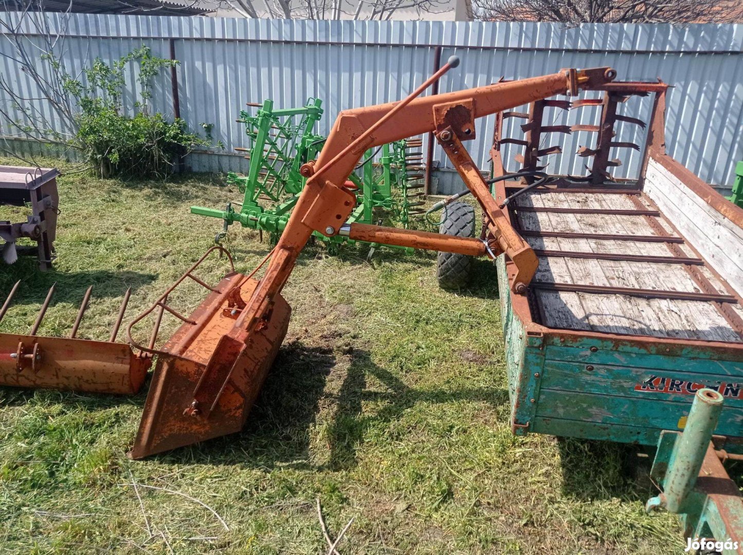 Rakodógép traktor 3 pontra szerelhető trágyavilla