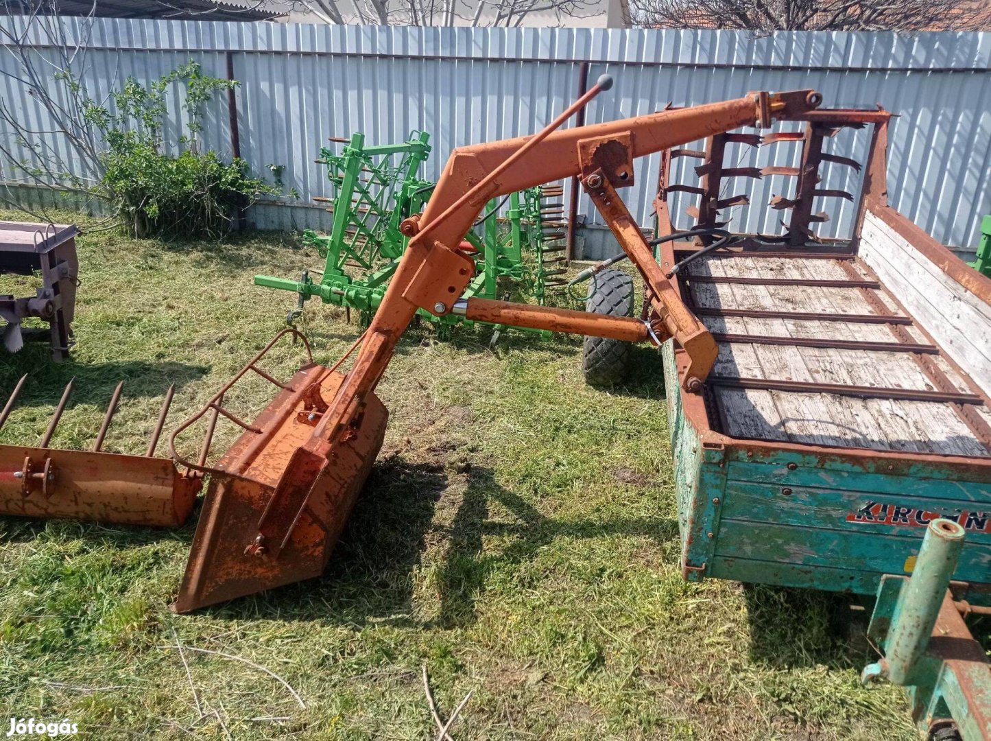 Rakodógép traktor 3 pontra szerelhető trágyavilla