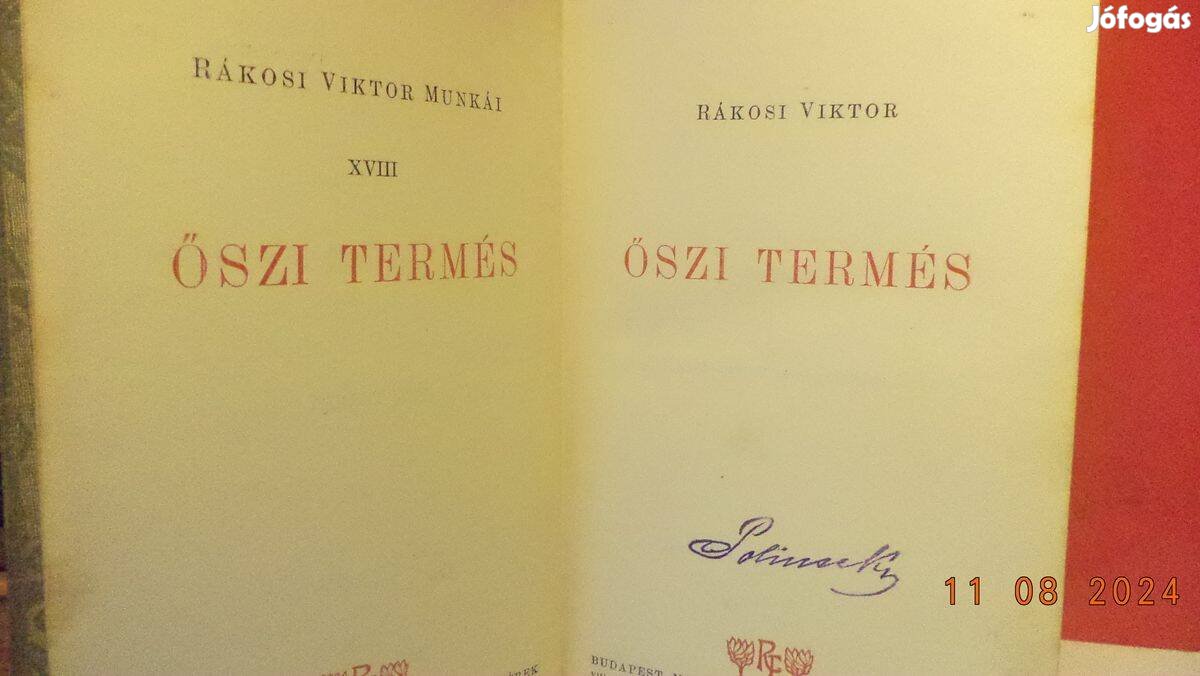 Rákosi Viktor Őszi termés