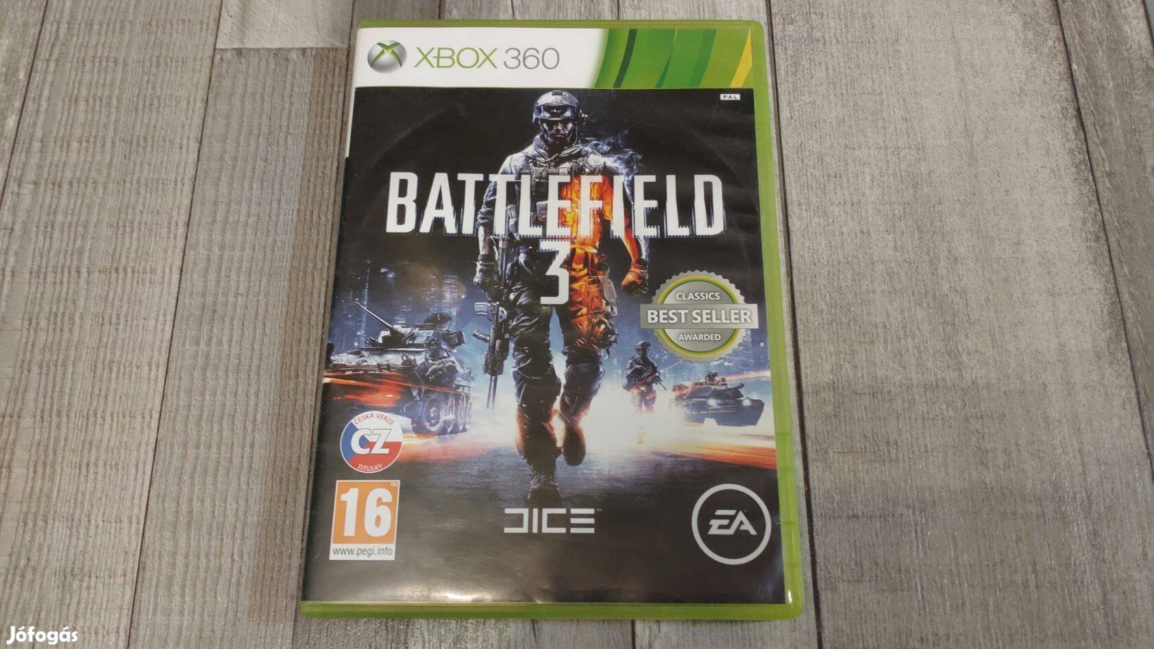 Raktáron Xbox 360 : Battlefield 3 - Xbox One És Series X Kompatibilis