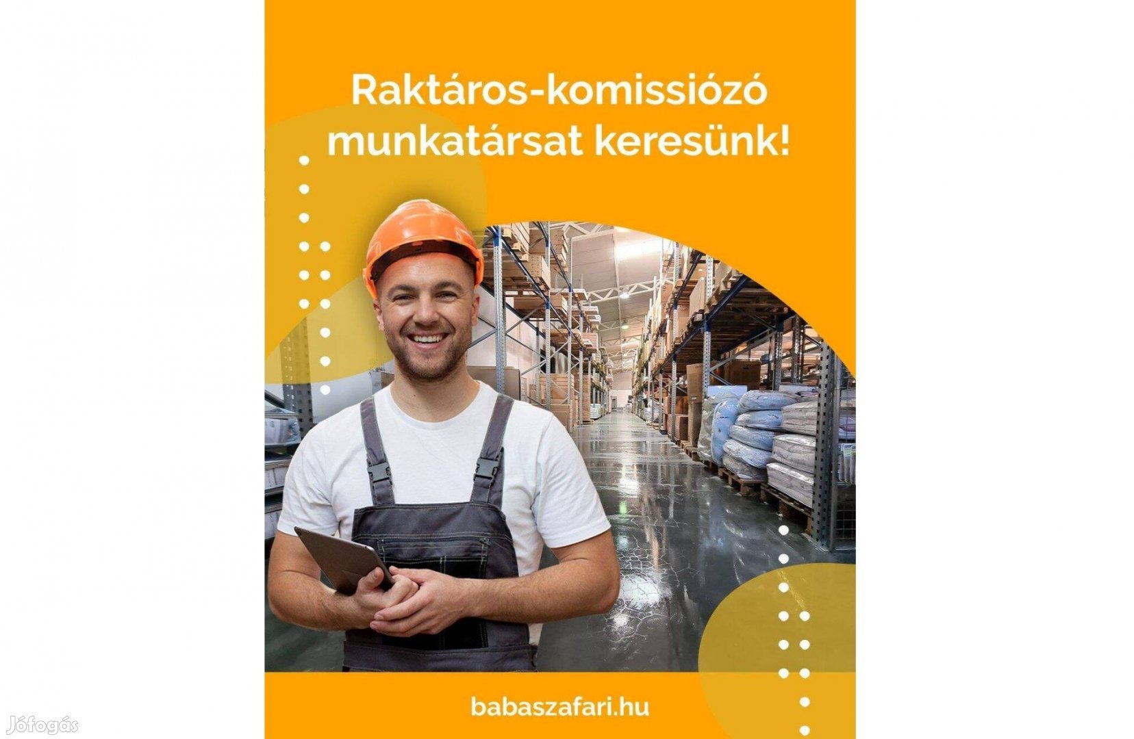 Raktáros - Komissiózó munkatársat keresünk