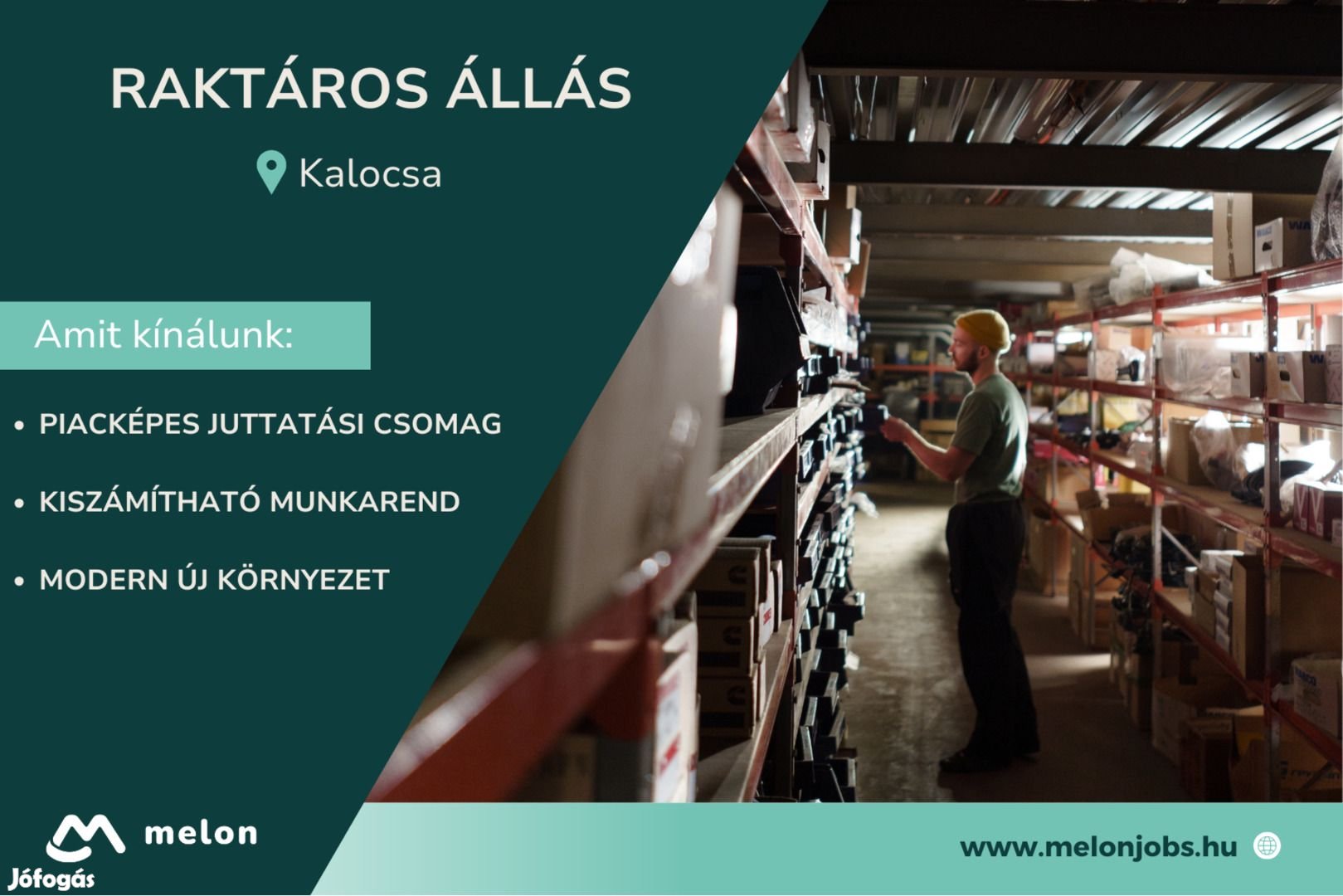 Raktáros álláslehetőség