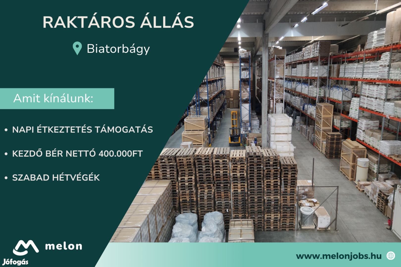 Raktáros álláslehetőség