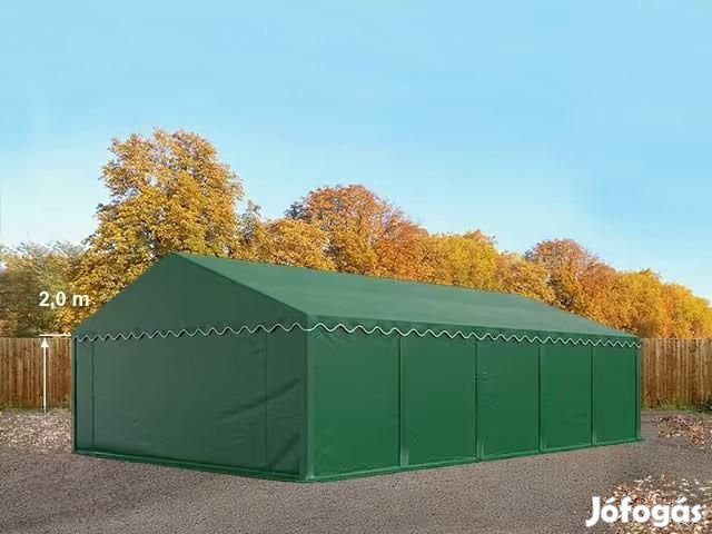 Raktársátor ipari sátor, tárolósátor 5x10 m ponyva PVC sötétzöld