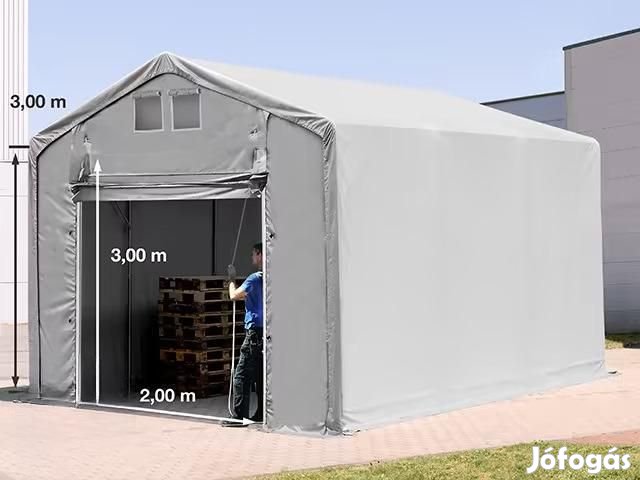 Raktársátor ipari sátor ponyva csarnok 3x6m oldalmagasság 3,00 m
