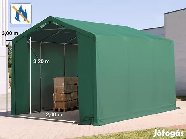 Raktársátor ponyva csarnok 3x6m oldalmagasság 3,00m ponyva