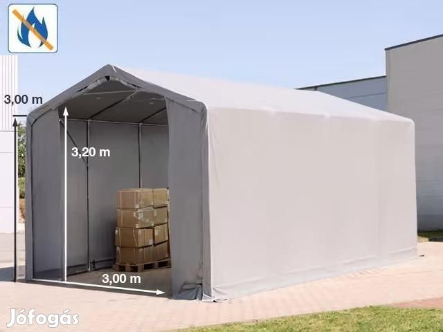 Raktársátor ponyva csarnok 4x8 m oldalmagasság 3,00m ponyva