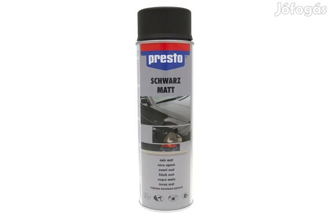 Rallye Spray Festék Presto matt fekete 500ml