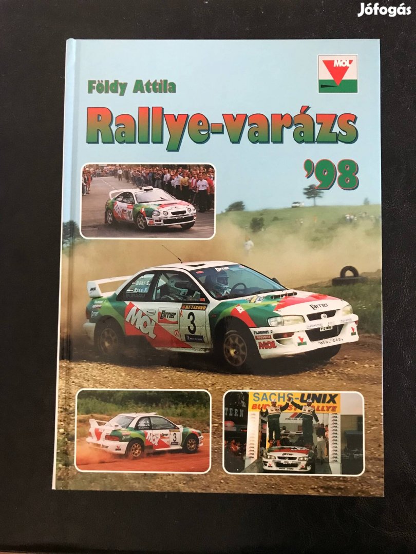 Rallye varázs 98 autós könyv eladó Földy Attila rallye-varázs 98