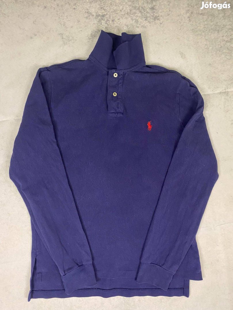 Ralph Lauren Long Sleeve Poloshirt Hosszúujjú ingpóló sötétkék S méret