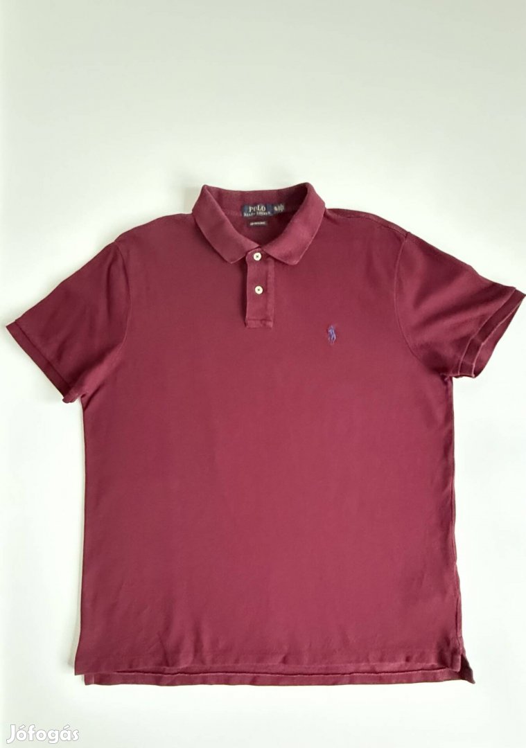 Ralph Lauren bordó XL~L polo shirt