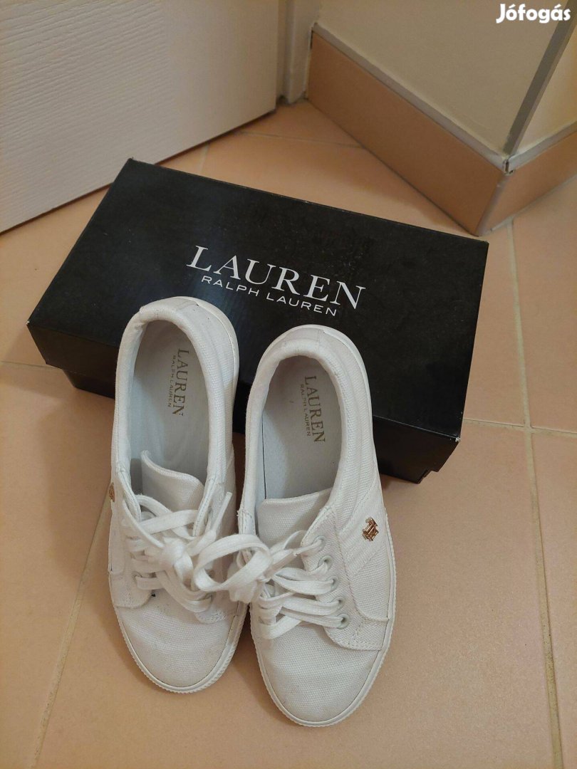 Ralph Lauren fehér vászoncipő