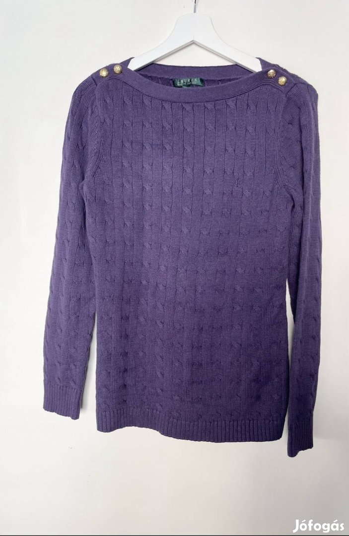 Ralph Lauren női kötött lila pulcsi