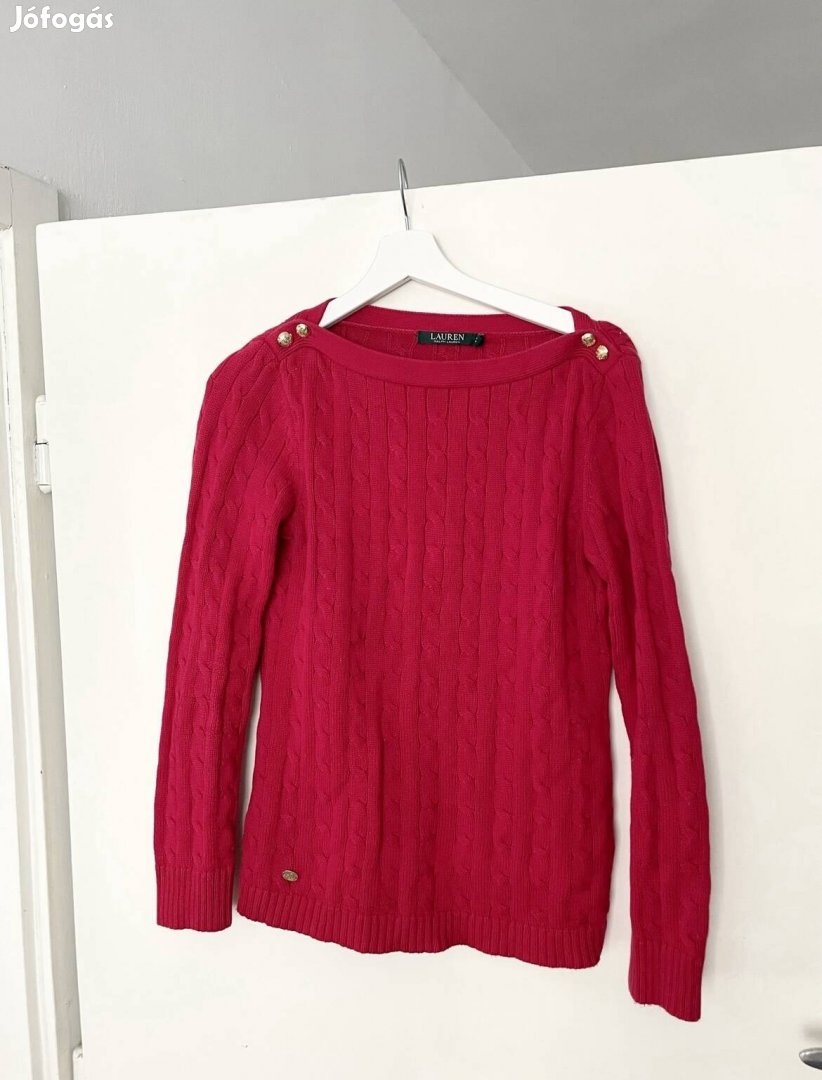 Ralph Lauren piros női pulóver