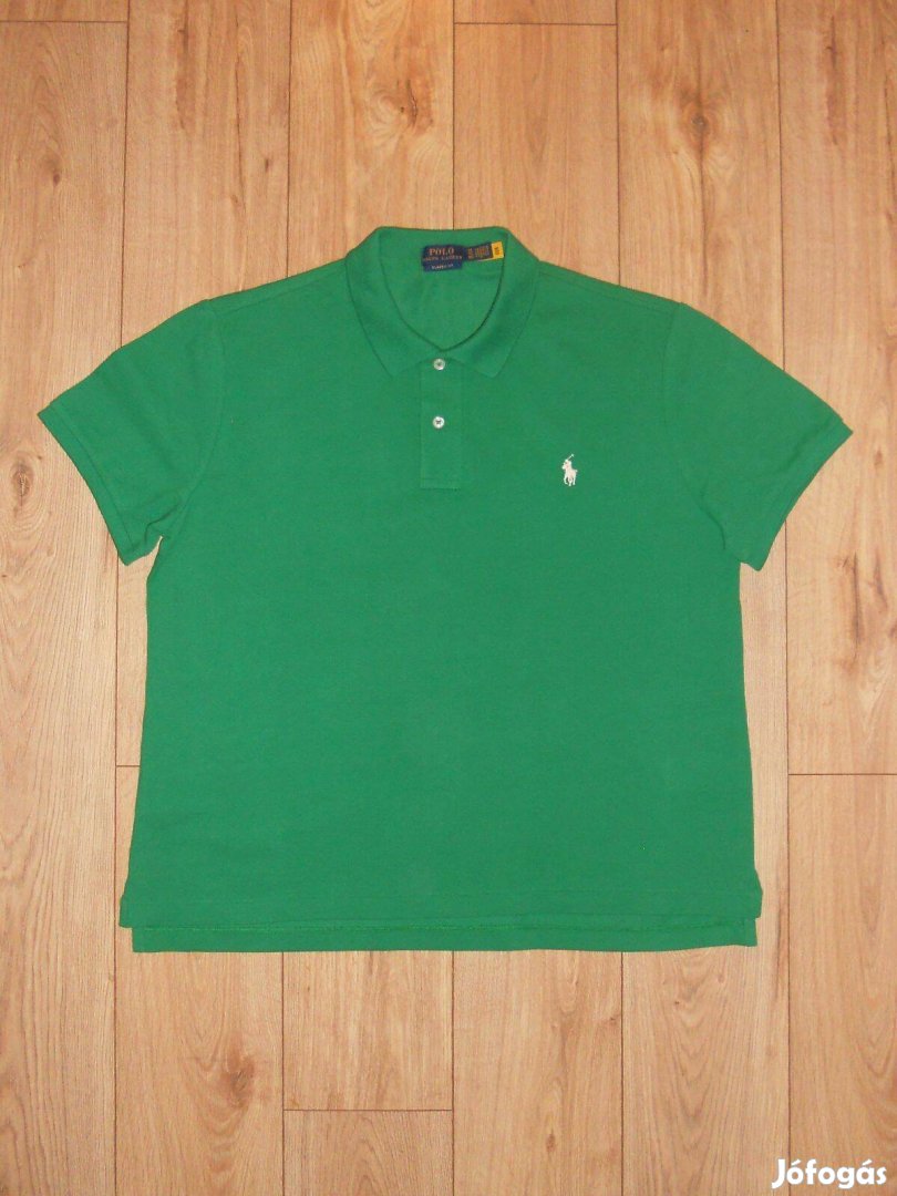 Ralph Lauren zöld galléros póló (XL-es)