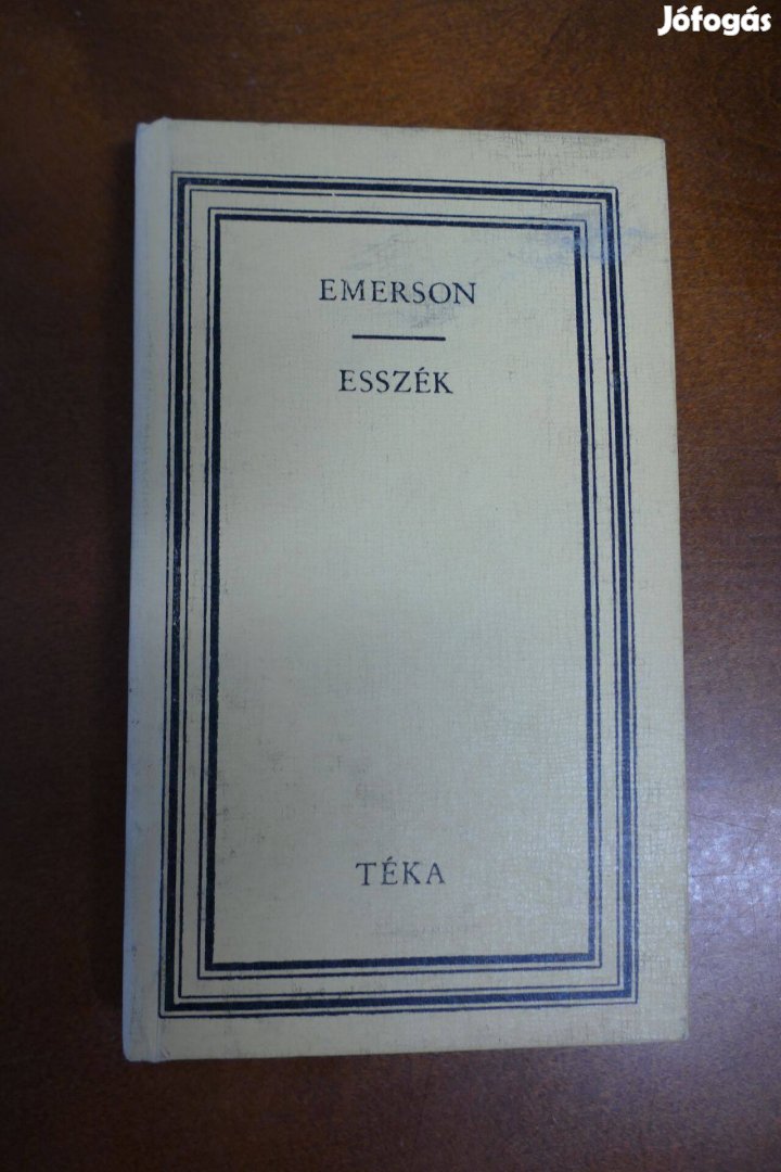 Ralph Waldo Emerson Esszék Emersontéka