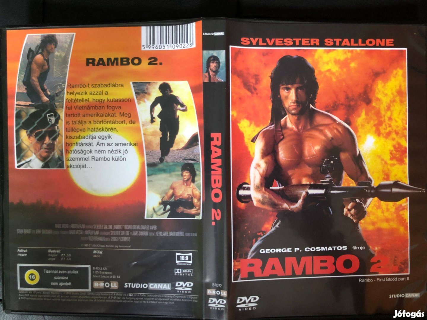 Rambo 2. (Sylvester Stallone, szinkronizált, karcmentes) DVD