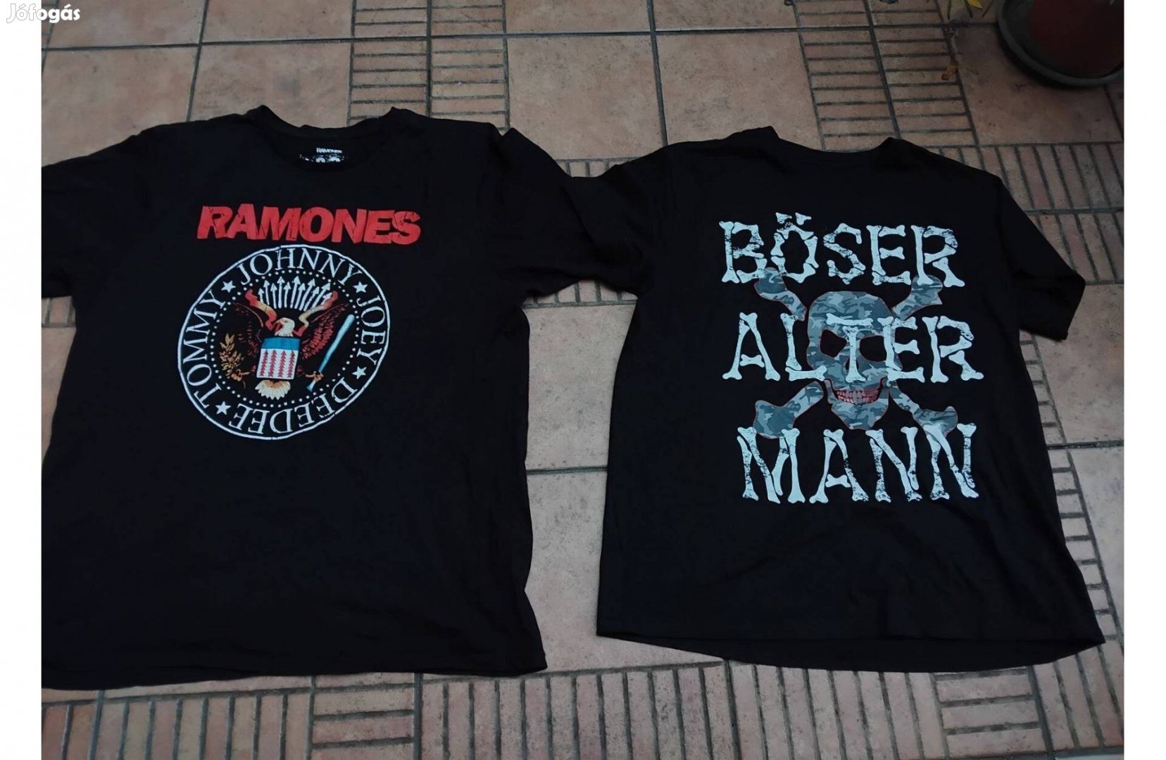 Ramones póló motoros póló Bőser alter póló L XXL 2XL 2db