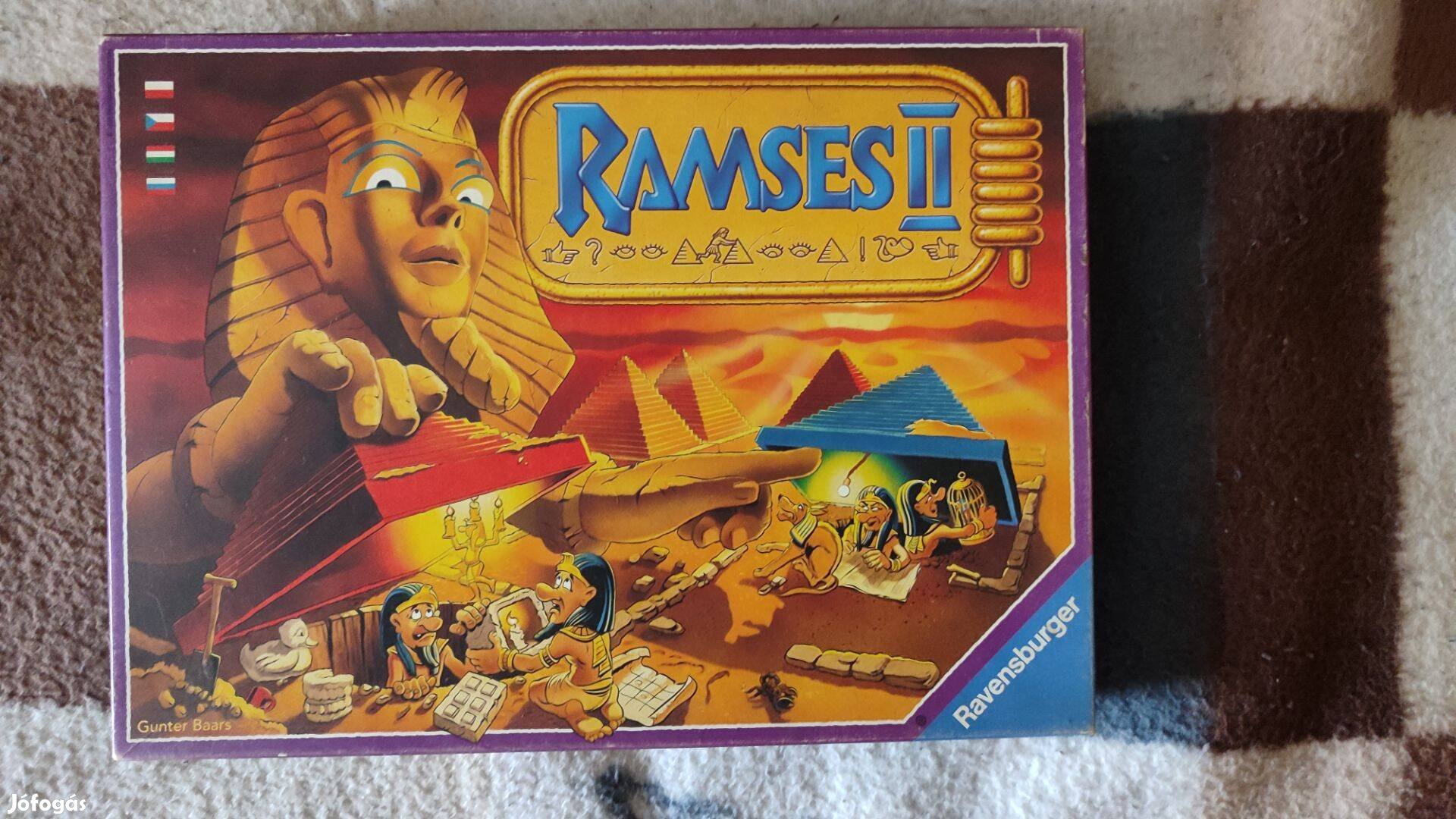 Ramses társasjáték retro kiadás egyiptom