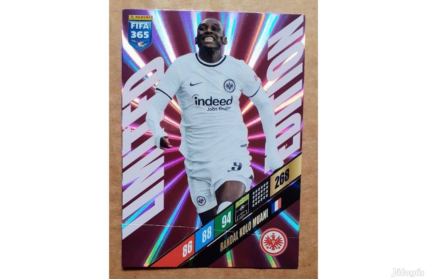 Randal Kolo Muani Frankfurt Limited focis kártya Panini FIFA 2024