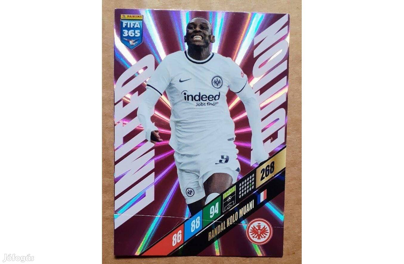 Randal Kolo Muani Frankfurt Limited focis kártya Panini FIFA 2024