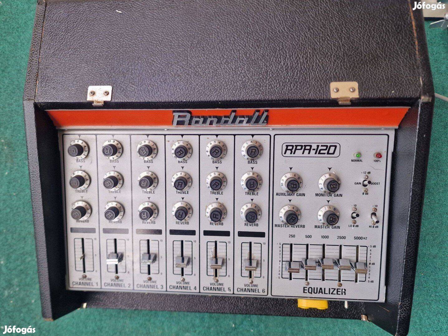 Randall RPA 120 hangszer, mikrofon keverőerősítő 1970-es évek USA