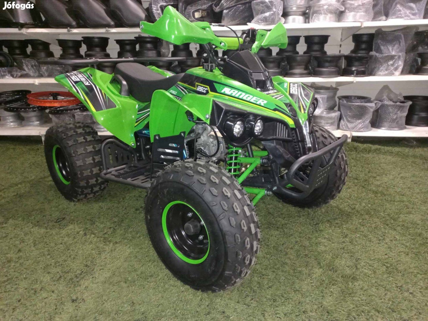 Ranger félautomata gyerek quad Can-am forma zöld