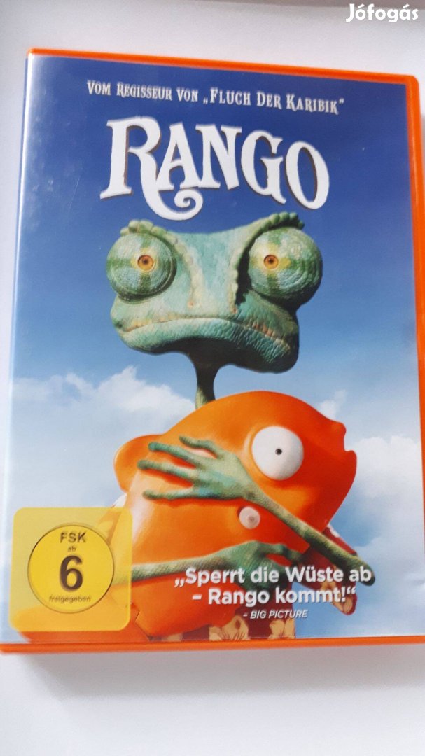 Rango angol és német nyelvű DVD (posta 510 Ft)