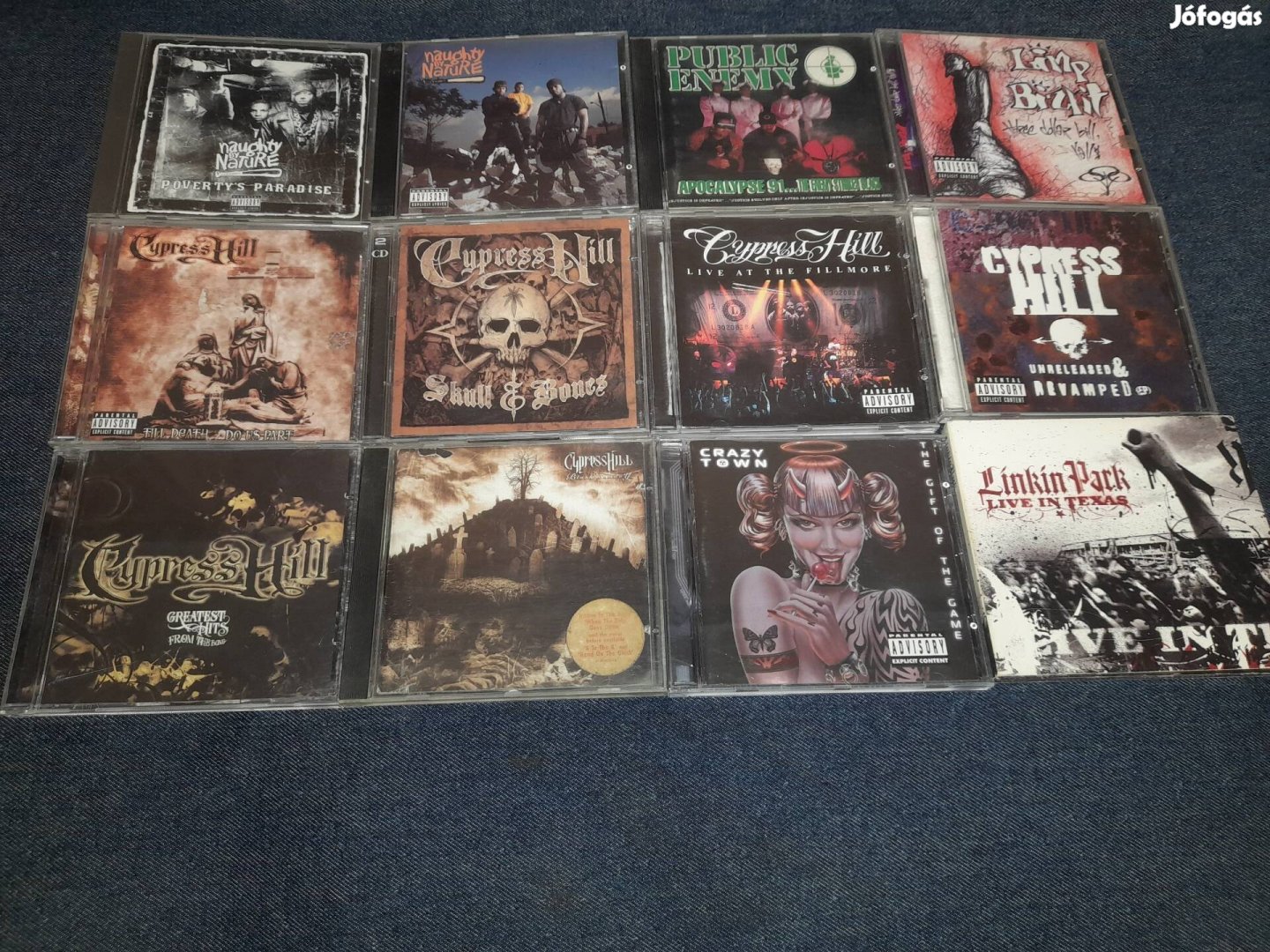 Rap, alternatív rock CD albumok