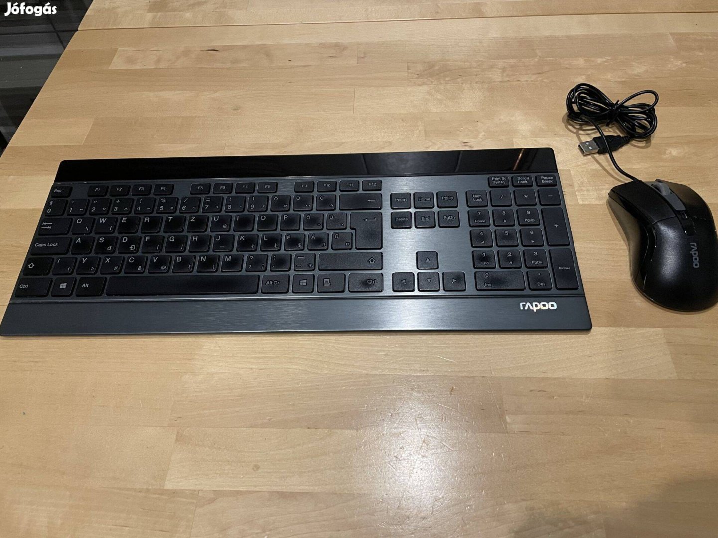 Rapoo E9270P Ultravékony billentyűzet egér