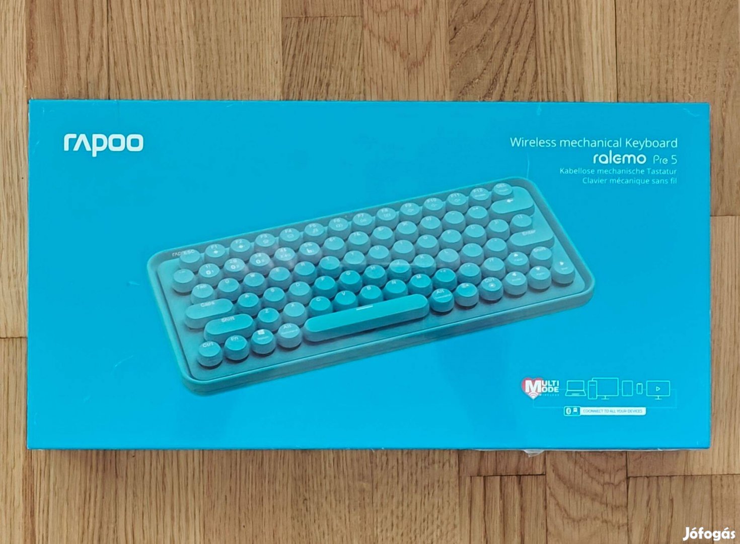 Rapoo Ralemo PRE 5 BT + 2,4GHz multim. mecha billentyűzet, UK, garival