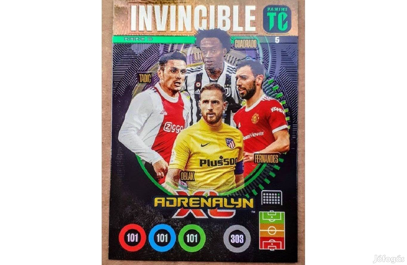 Rare Invincible focis kártya Panini Top Class 2022