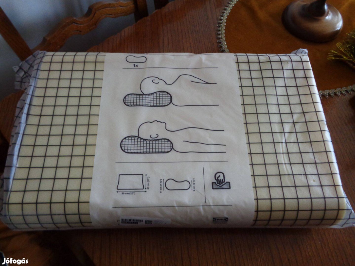 Rasenskarm új Ikea 33x50 cm poliuratán alvó fejpárna
