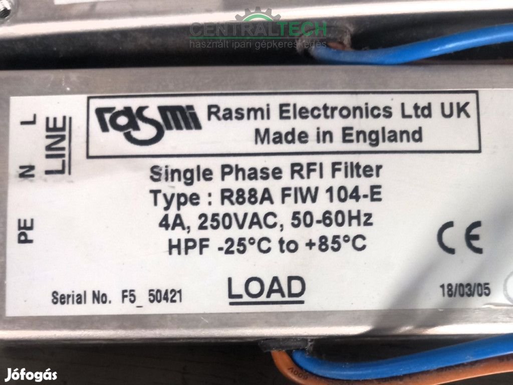 Rasmi R88A FIW 104-E 4 amperes fázisszűrő