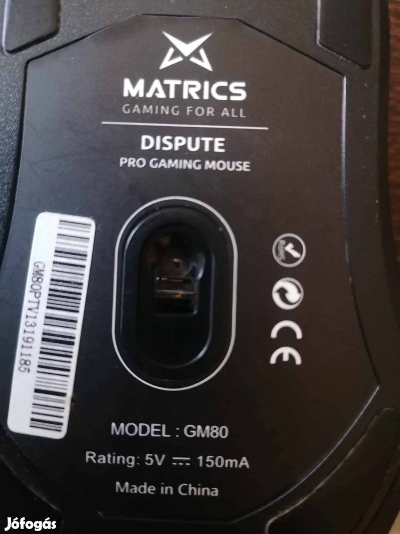 Rato Gaming Matrics Dispute 8000DPI RGB egér