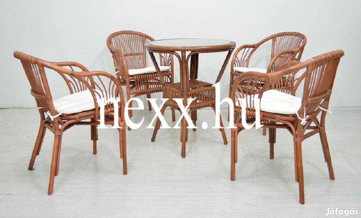 Rattan étkező | 4.sz. Bogota | cseresznye szín| Rattan bútor, új