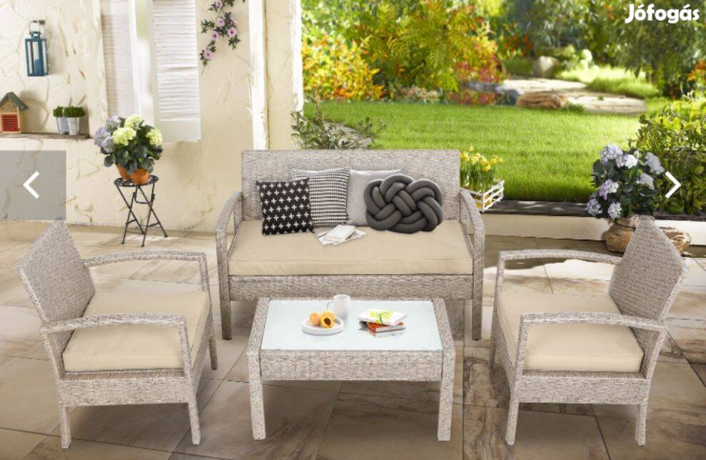 Rattan kerti bútor szett