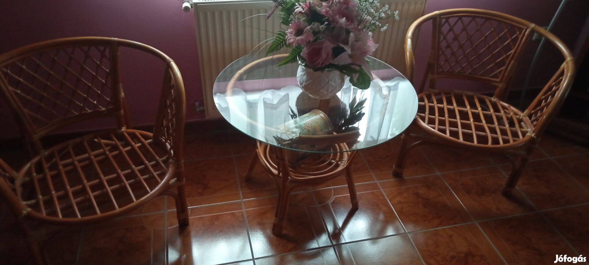 Rattan kerti garnitúra
